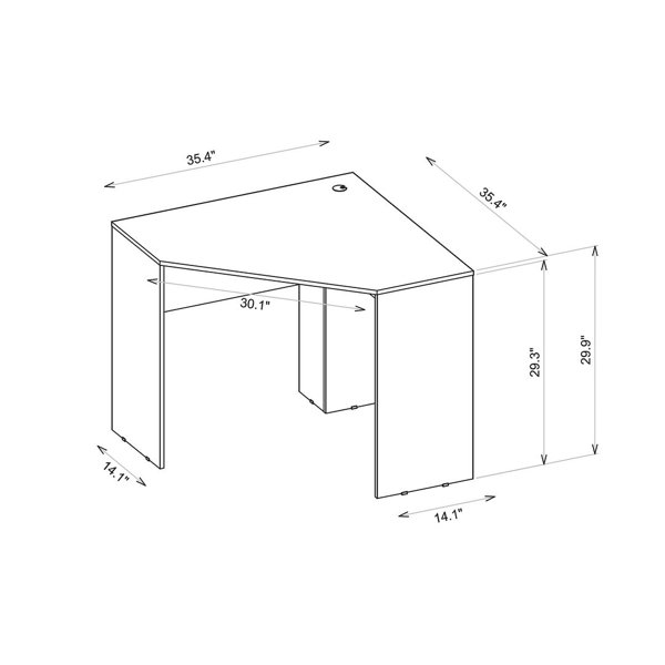 Wrought Studio Wangi Corner Desk & Reviews Wayfair
